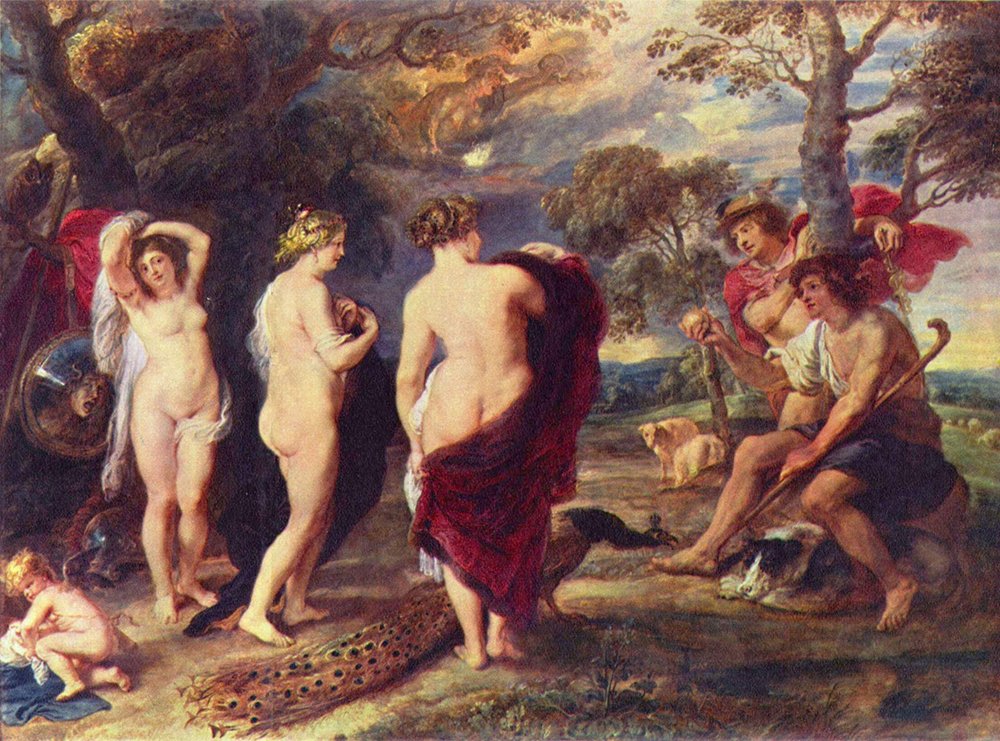 Tableau Peter Paul Rubens In the Forest format medium encadré marron