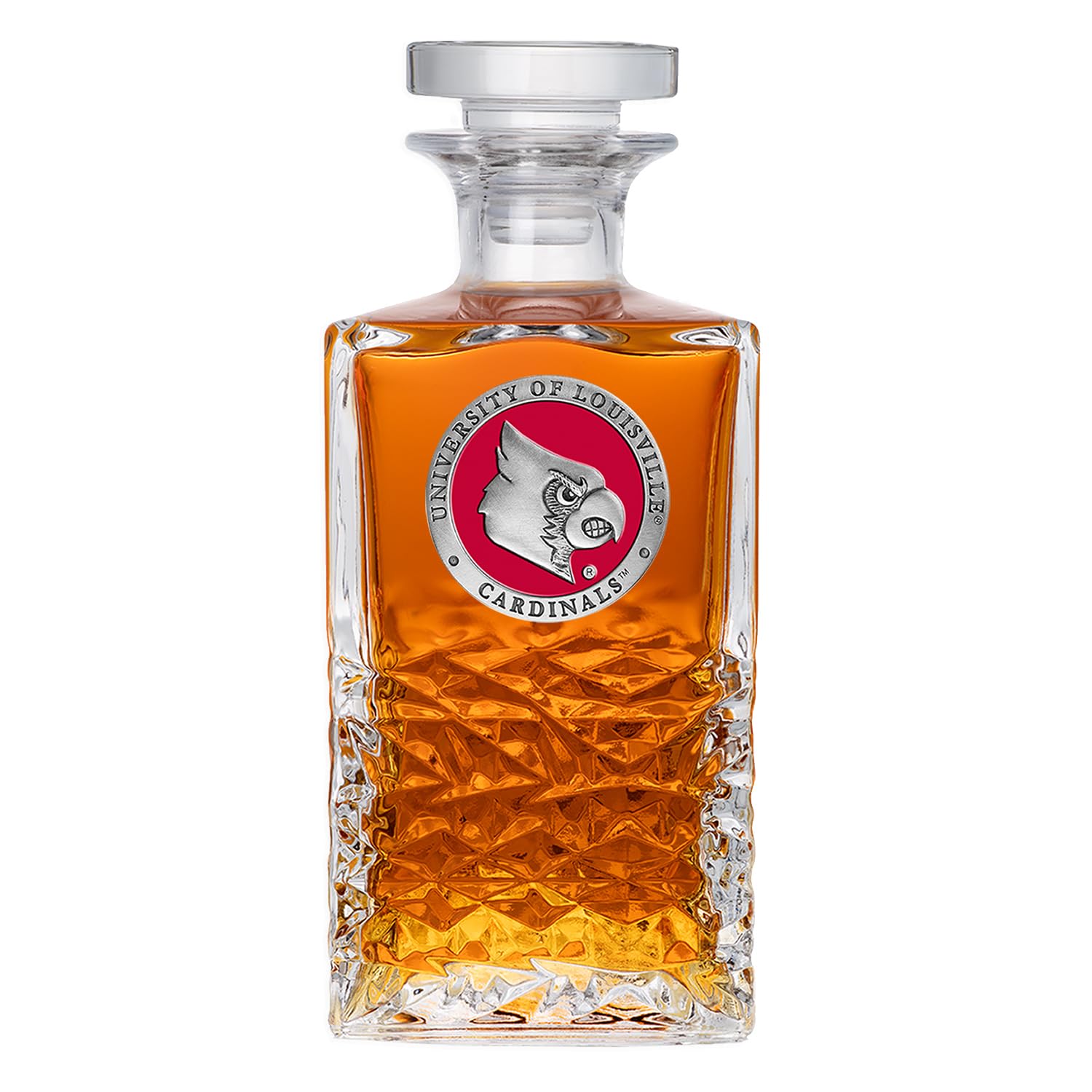 Heritage Pewter Louisville Heritage Decanter | 25 OZ Liquor Pourer | Expertly Crafted Pewter Glass