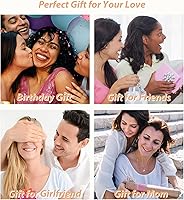 Vista 3 de Aretes de corazón rojo, regalos para el día de San Valentín para ella, aretes de corazón de amor con diamantes de imitación, aretes colgantes de San