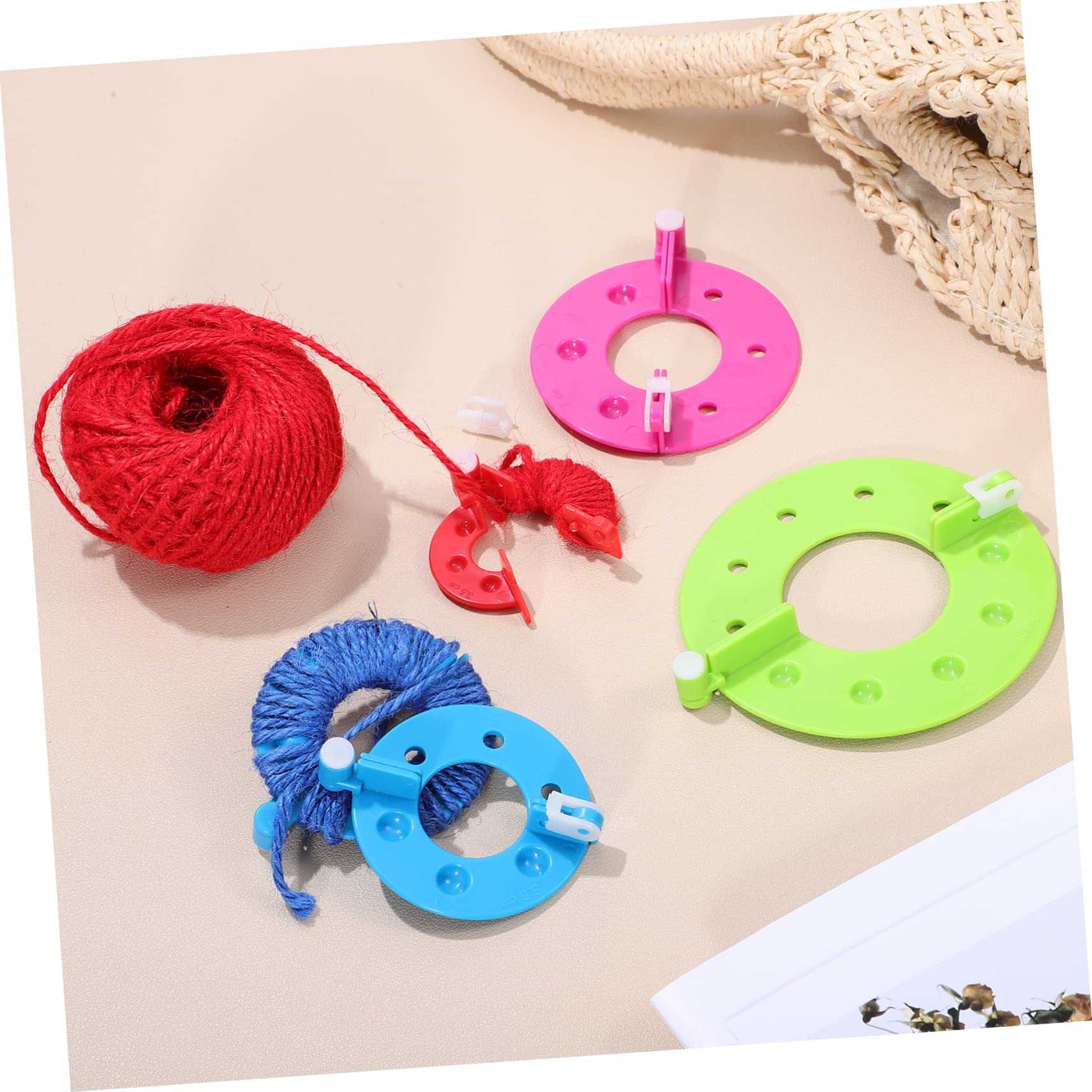 SEWACC 24stücke Teiliges Pompom Maker Aus Fluff Bastelwerkzeug Für Strickprojekte Und Kreative Handarbeiten