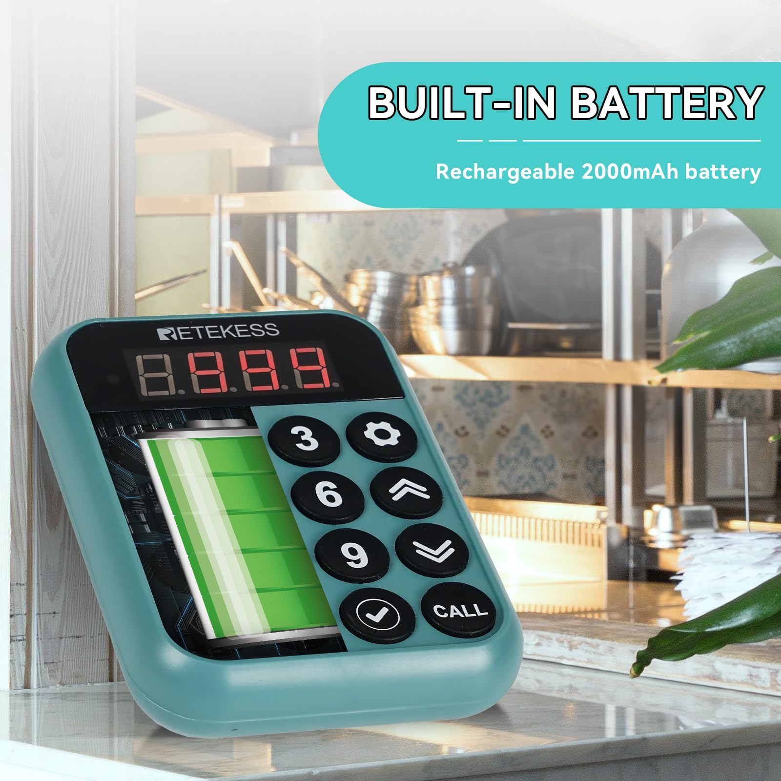 Retekess TD168R Pager Restauracyjny, Brzęczyki Restauracyjne, 24 Pagerów