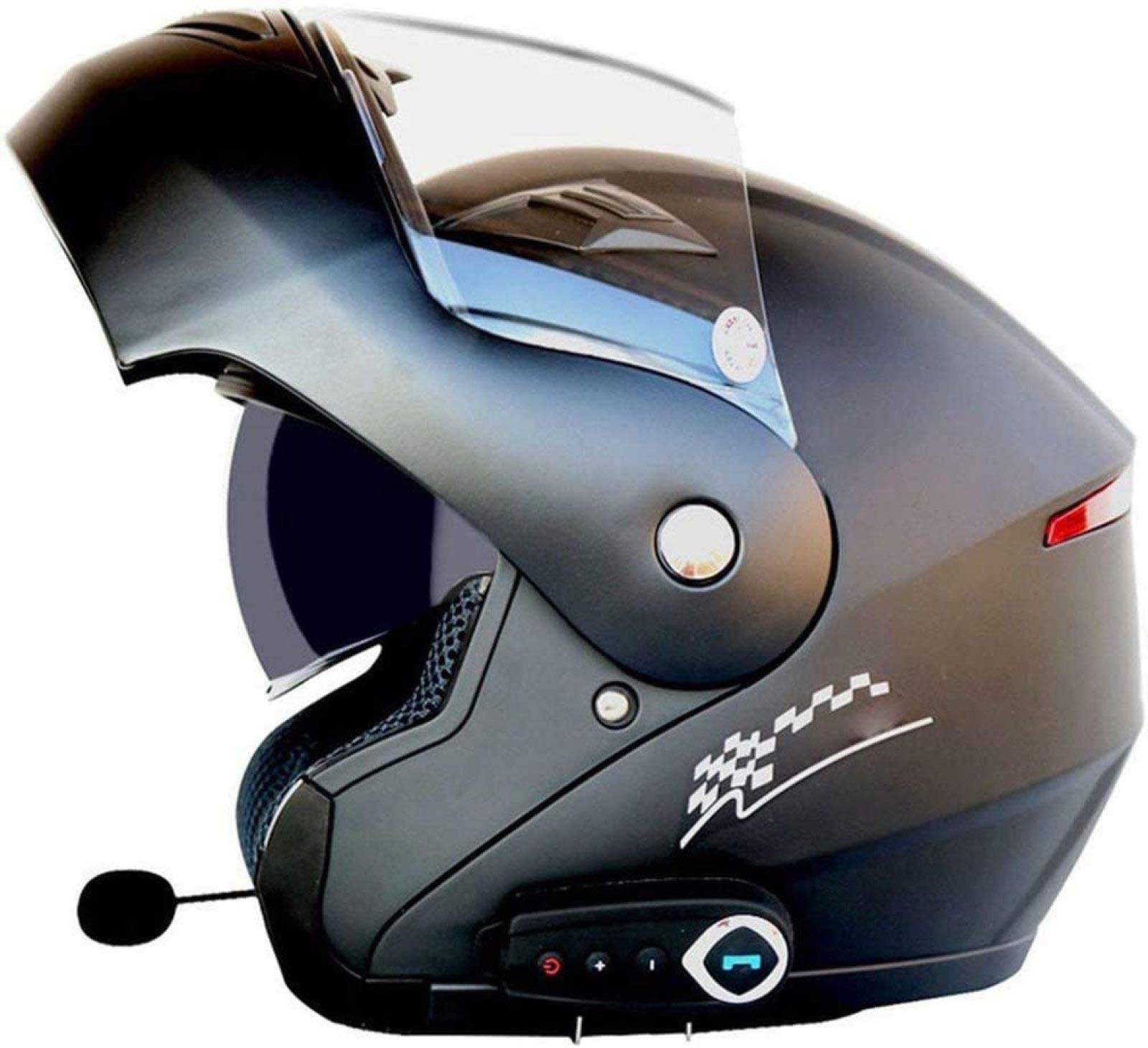 Casques Bluetooth de moto intégrés EBAYIN avec interphone FM MP3