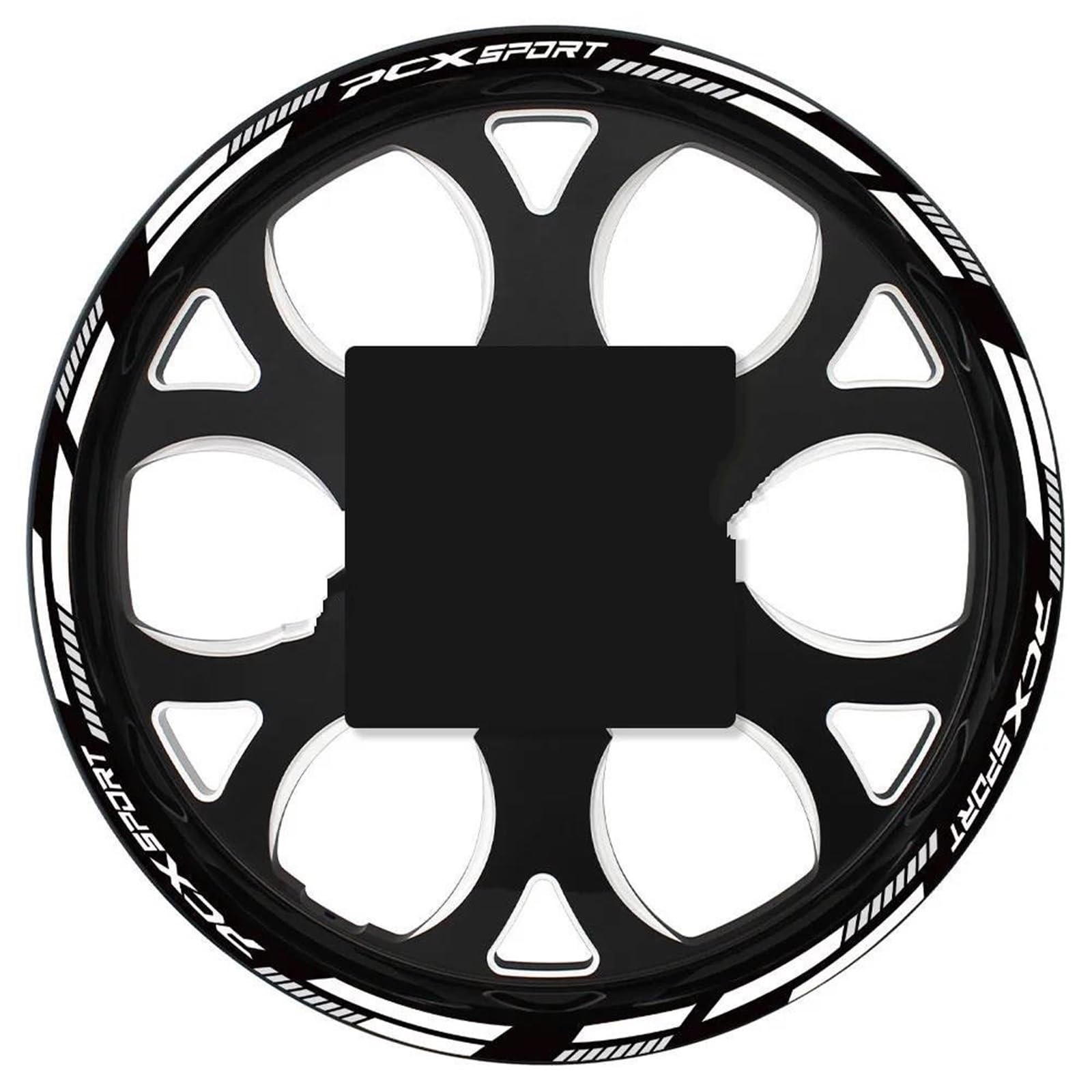 Motorcycle Wheel Stickers Hub Decals Rim Stripe Tape for PCX125 Pcx 125 PCX150 150(Color1)