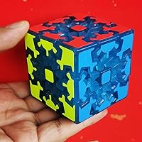 Vista 2 de Cubo de velocidad fluorescente 3x3 que brilla en la oscuridad, cubo de velocidad mágico 3-D, rompecabezas de coeficiente intelectual para niños