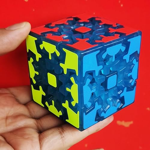 Miniatura 2 de Cubo de velocidad fluorescente 3x3 que brilla en la oscuridad, cubo de velocidad mágico 3-D, rompecabezas de coeficiente intelectual para niños y