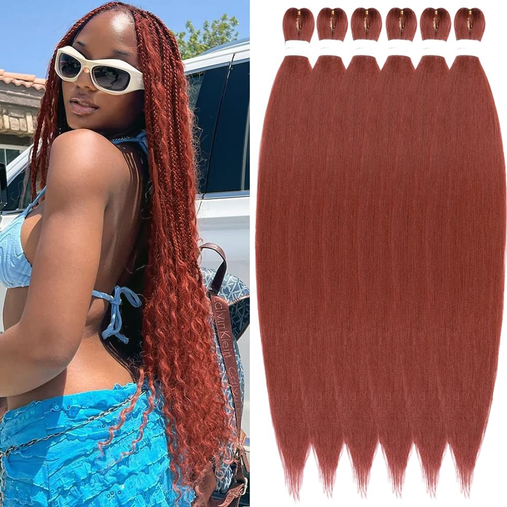 YDDM Capelli Per Treccine Africane Rosa Extension Treccine Texture Yaki Easy Install per Principianti 20 Pollici 3 Pezzi Capelli Leggeri e Naturali per Box Braids, Twist e Crochet — view 18