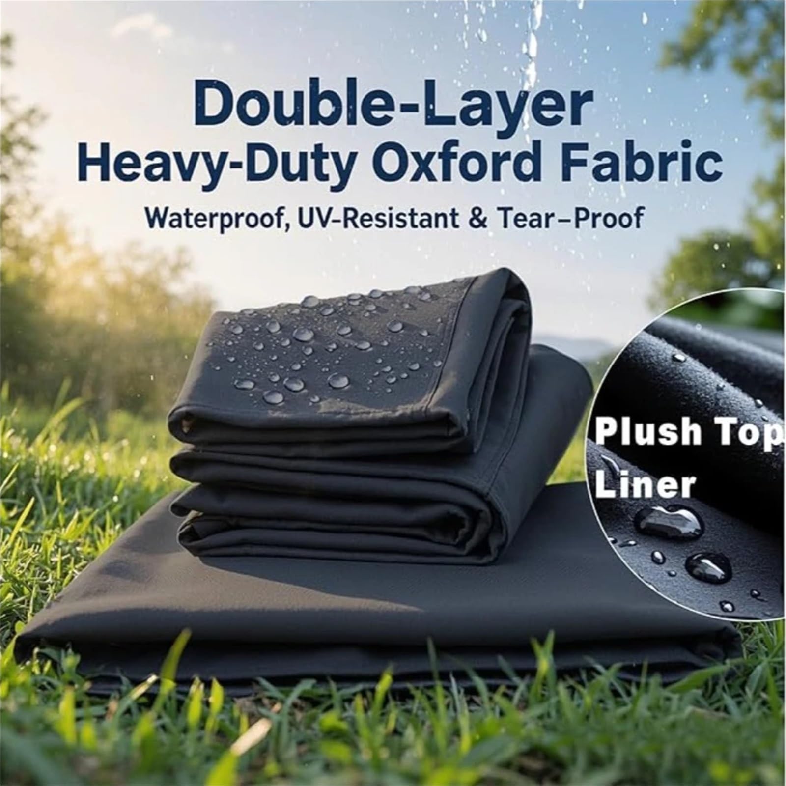 Housse universelle pour équipement d'extérieur, tissu Oxford 420D imperméable, tailles variées (122 x 61 x 82 cm)