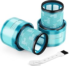 Filters for Dyson V11, Pack of 2 Filters for Dyson V15 Detect, Washable Replacement Filter for Dyson V11 V15 SV14 SV22, with Cleaning Brush, Replace #970013-02 (Green)