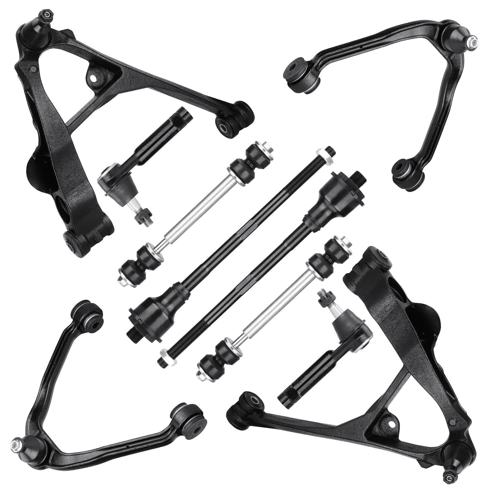 Photo 1 of Front Lower Upper Control Arms w/Ball Joints Replacement Suspension Kit for Cadillac Escalade/EXT 2002-2006,for Chevrolet Suburban 1500/GMC Yukon/GMC Yukon XL 1500 2000-2006(10PCS)