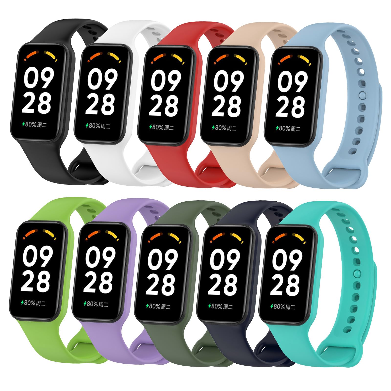 BANGTING 6 Pezzi Cinturino Compatibile con Xiaomi Mi Watch Lite 2