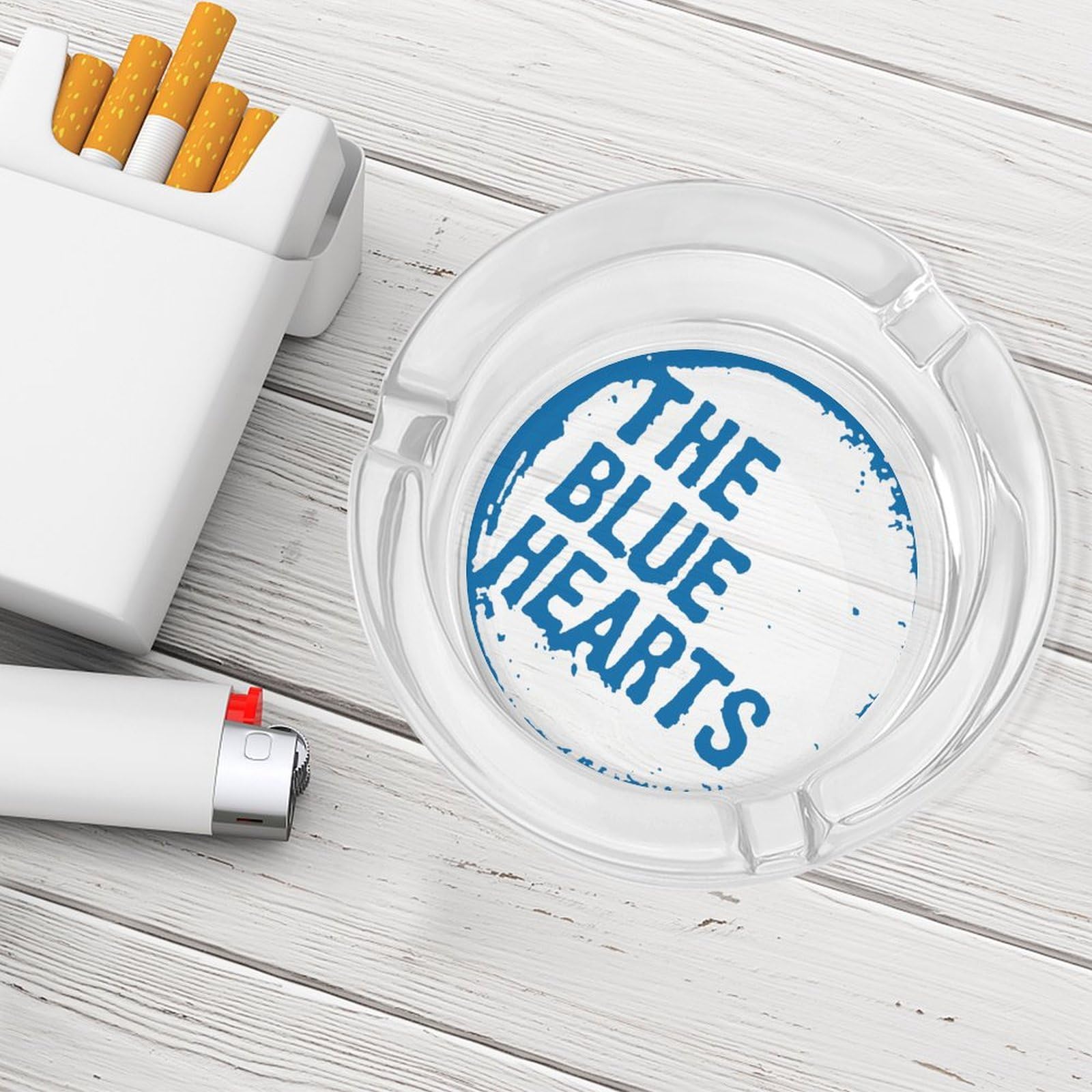 青色プラスチック灰皿 TSUBOHACHI(つぼ八) 灰皿 - メルカリ