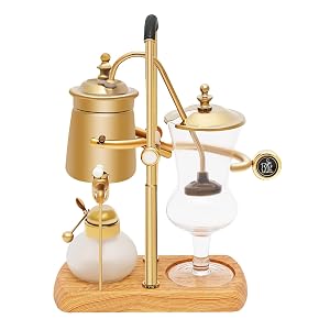 Balance Siphon Coffee Maker Manual Free-Standing Gravity Vintage Coffee Makers for Use in Personal Kitchens Coffee Shops and