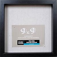 Studio Décor Black Belmont Shadow Box - Sleek 1" Deep Display for Medals, Ribbons & Keepsakes | Multiple Sizes