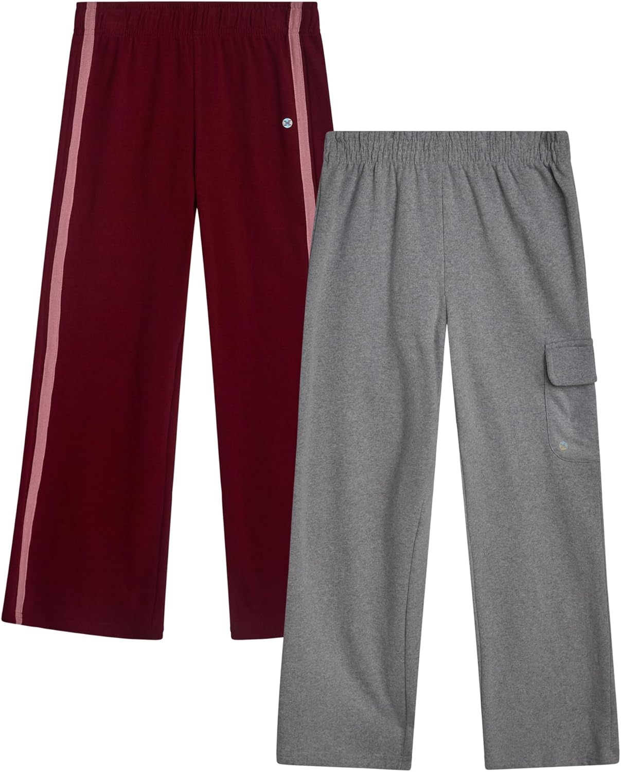 RBX Girls Sweatpants - 2 Pack Soft Athletic Fleece Girls Joggers - Active Kids Sweatpants with Pockets & Elastic Waist (4-16)