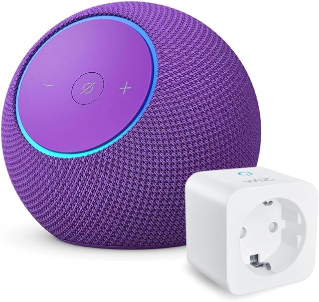 Amazon Echo Dot Max Última Generación Amatista + WiZ Enchufe Inteligente