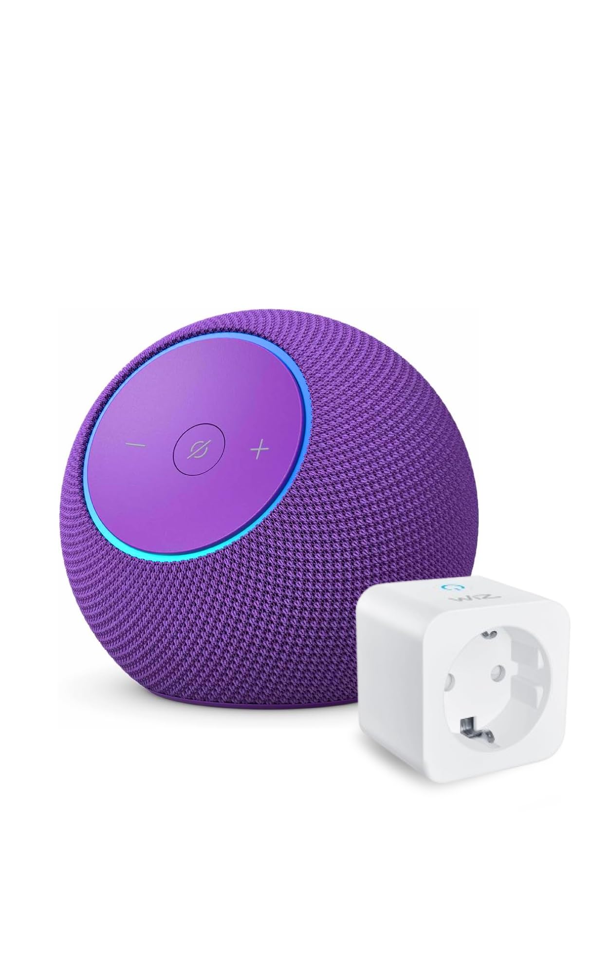 Amazon Echo Dot Max (última generación) | Amatista + WiZ Enchufe Inteligente, compatible con Alexa - Kit de inicio de Hogar digital