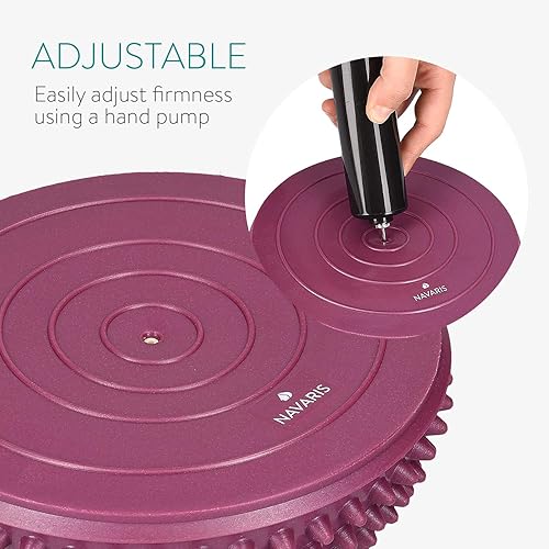 Miniatura 9 de Navaris - Juego de 2 cúpulas de fitness para deportes, masaje de pies, entrenamiento de estabilidad, equilibrio en varios colores