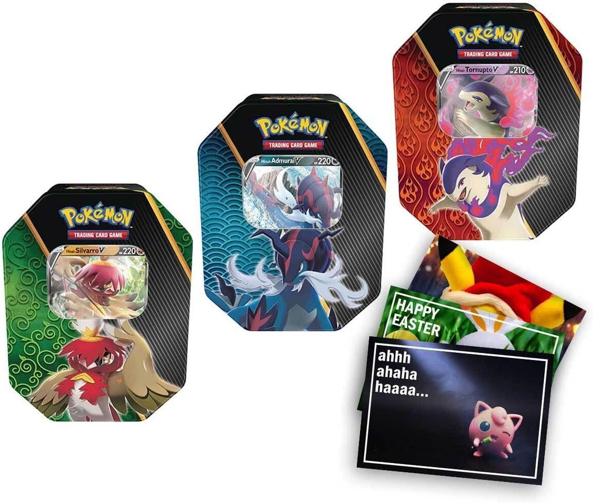 Lively Moments Pokemon Karten 3 Tin Boxen Schwert & Schild Hisui ...