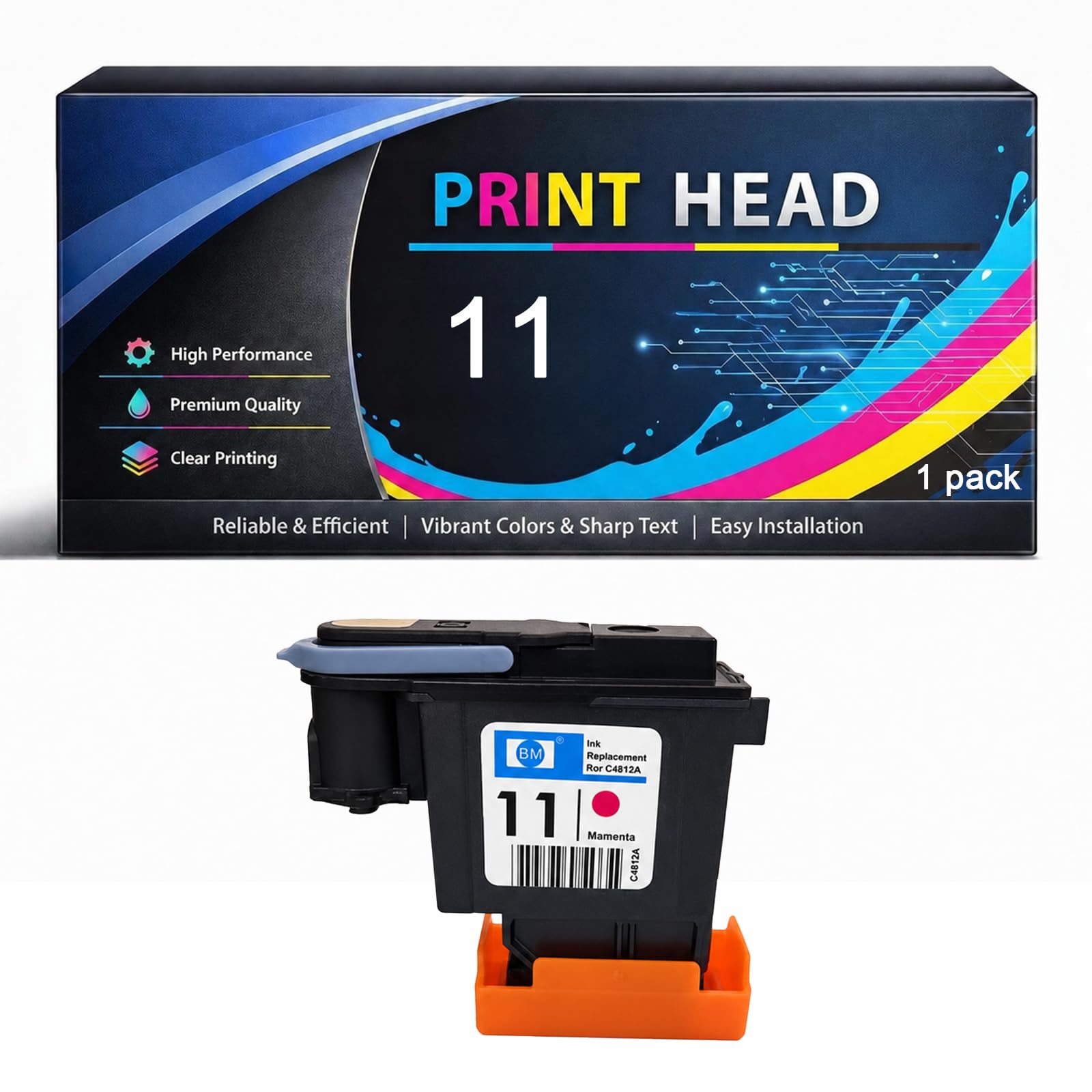 Tête d'impression 11 résolvant les problèmes de lignes sur HP 1100 - 8