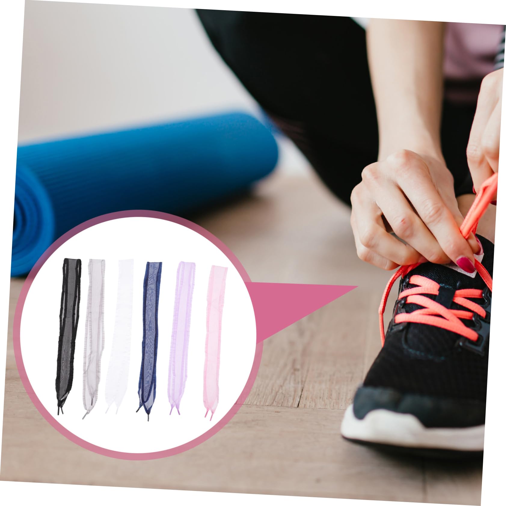 30pares Cordones De Cinta De Chiffon Cordones De Zapatos De Mujer Para Zapatillas y Ocasiones Especiales
