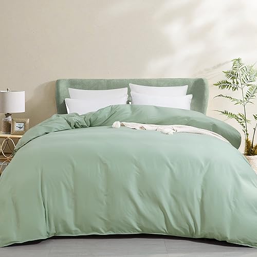 ROYALAY Funda de edredón extragrande de 120 x 120 pulgadas con cierre de cremallera, funda súper suave y transpirable para edredón con 8 lazos en