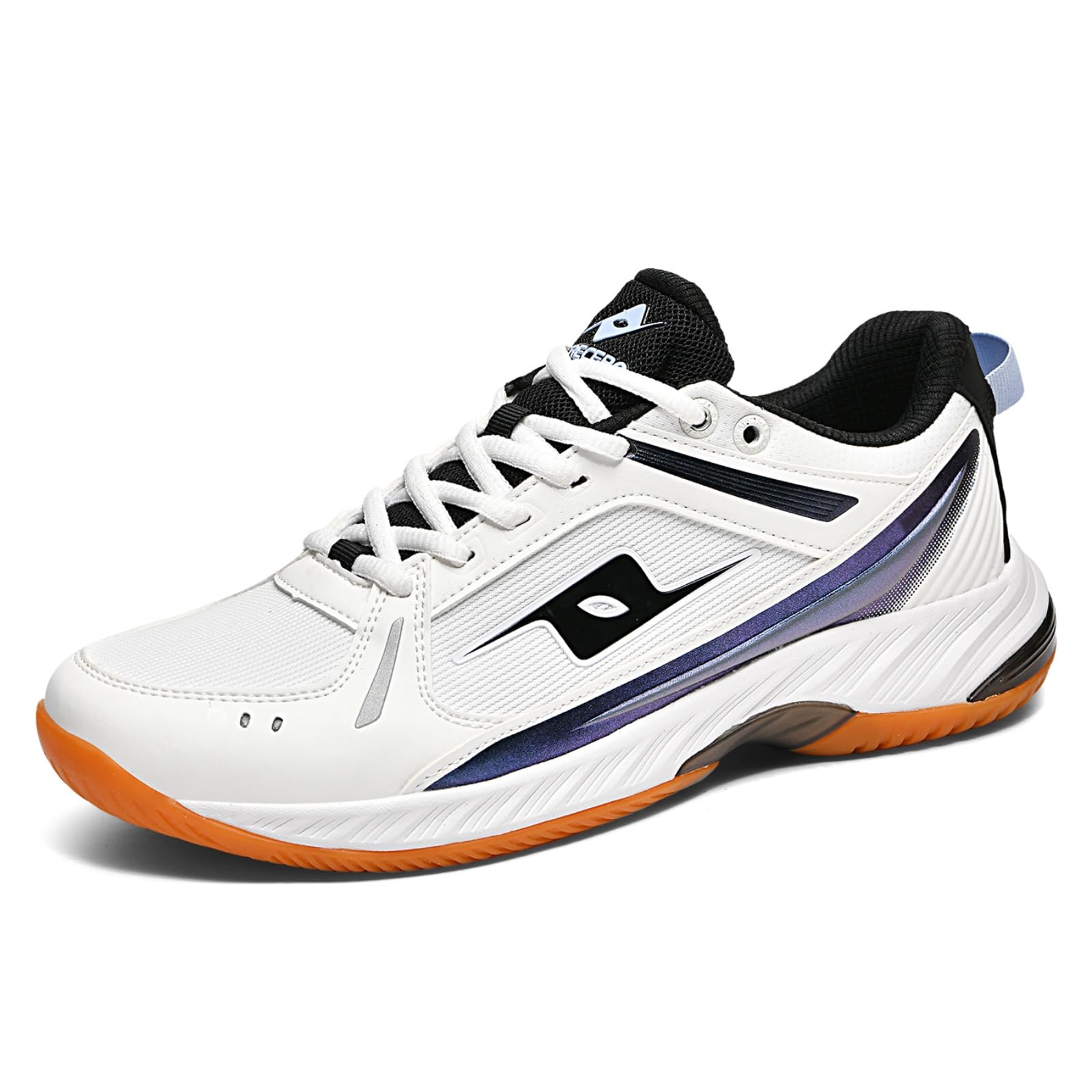 JiuQing Zapatillas Bádminton Hombre Zapatillas Ligeras Squash Pista Mujer | Parte Superior Transpirable Suela Goma Antideslizante, Zapatillas Cómodas Para Caminar Fitness Pickleball Tenis De Mesa