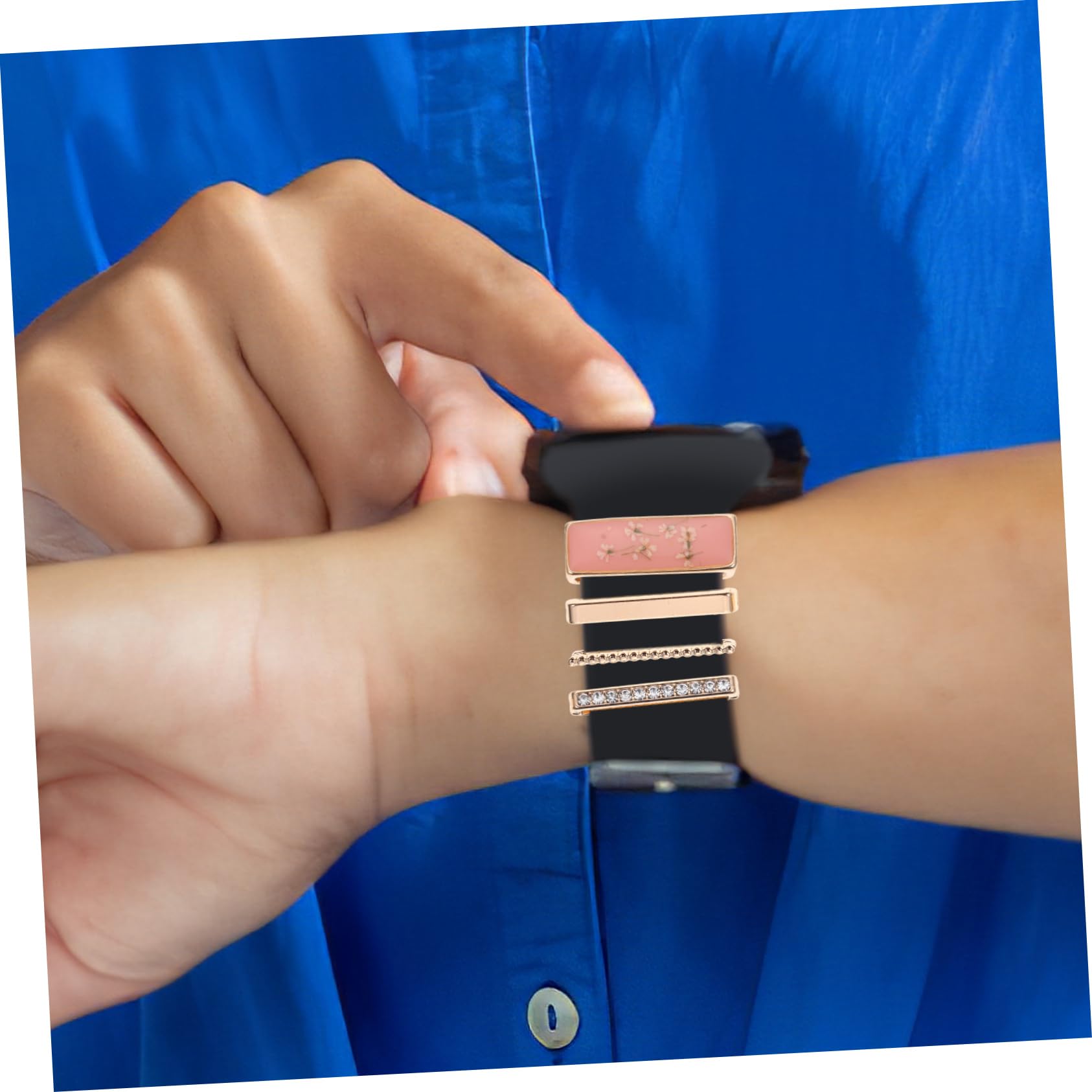 Hemobllo 6sets Ciondoli Decorativi Per Cinturini Smartwatch Da Anelli Decorativi Per Accessori Eleganti Per Cinturini Design Unico e Leggero Compatibile Con Modelli Per Regali Familiari e