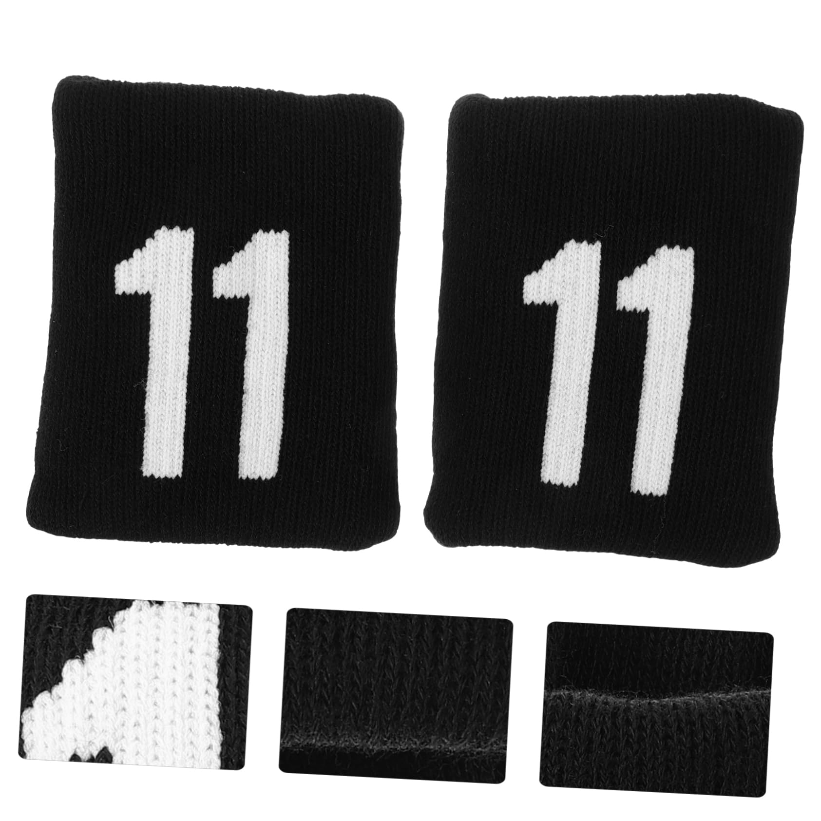 Happyyami 1 Pair Basketball Wristband Elasticity Sweat Band Polyester