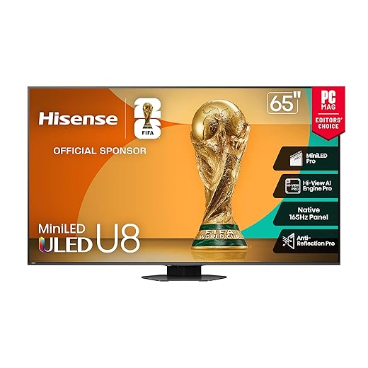 Hisense U8 65-inch Mini-LED ULED 4K TV