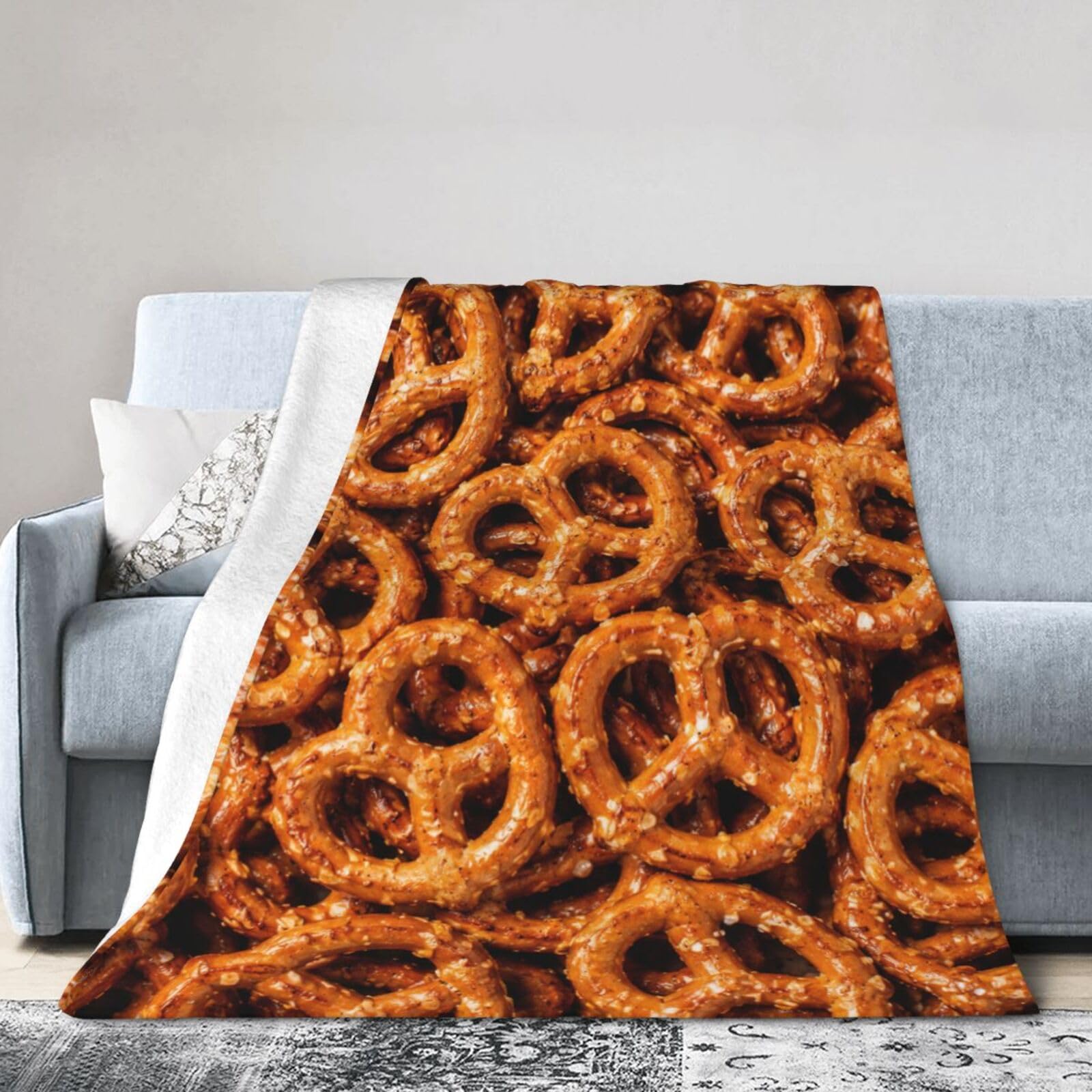Tijuboni Pretzel Throw Blanket Gift for Girl 50"X40"