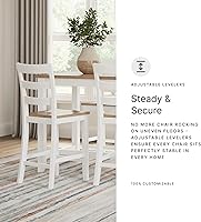 Vista 11 de Signature Design by Ashley Torjin Taburete industrial de altura de mostrador, 2 unidades, gris