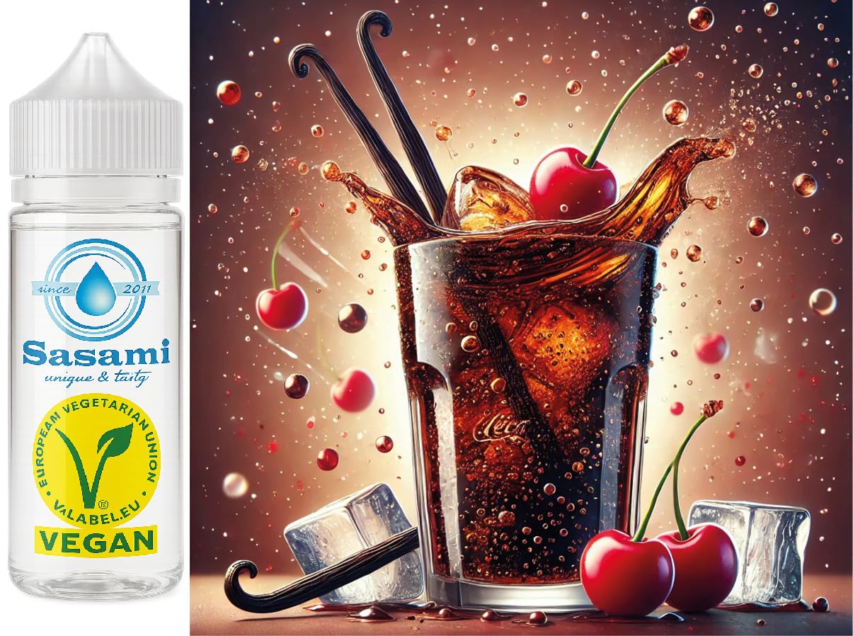 Cola wiśnia wanilia typ Cherry Vanilla aromat koncentrat – Wegański – Sasami – 100ml