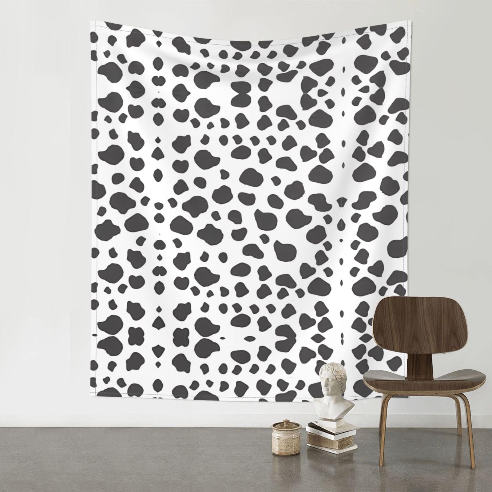 HJFCZH Cow Print Prints Wall Tapestry 60x51in – Artistic Home Decor Throw Blanket for Bedroom, Dorm, Beach & Picnic