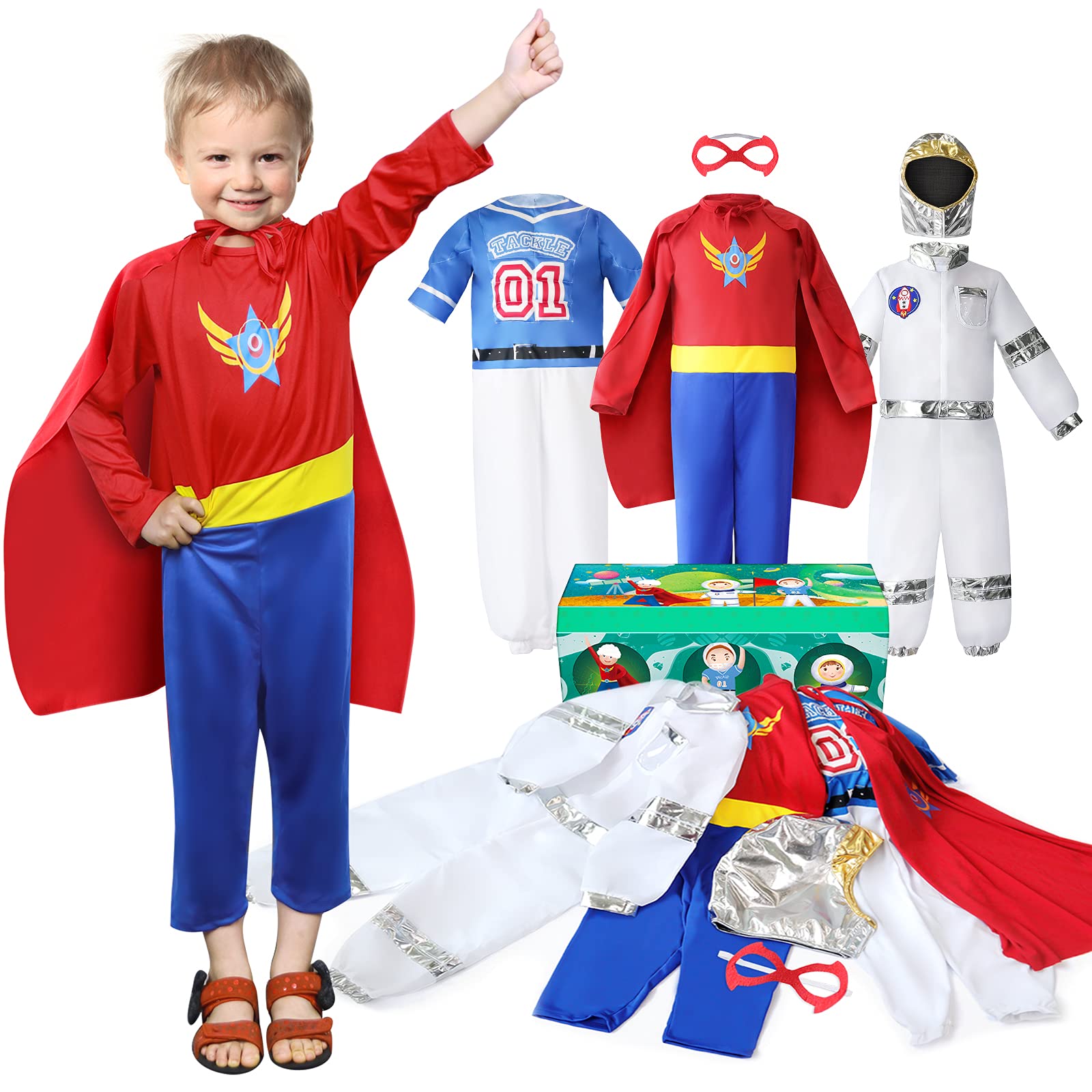 Buy Boys Dress up Trunk Costumes Set, Kids Dress up Clothes Set Boys