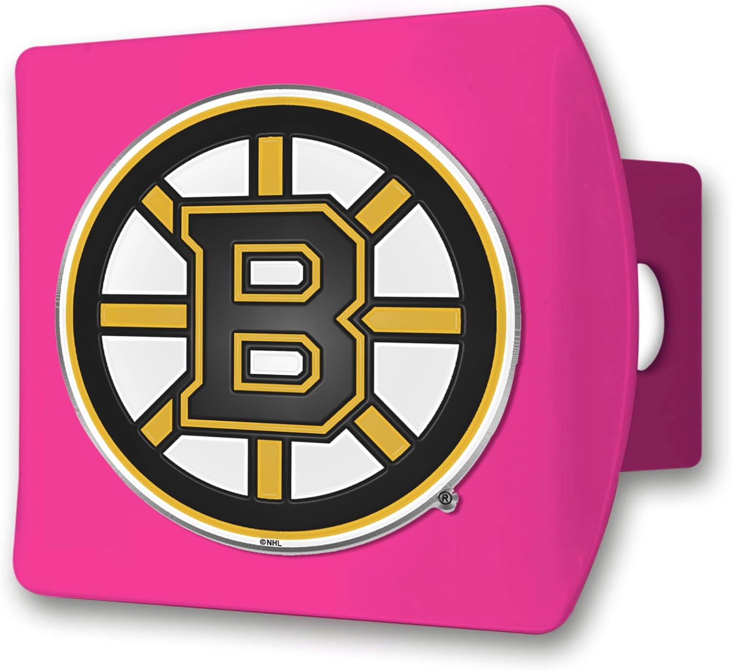 FANMATS 43849 Boston Bruins Color Hitch Cover - Pink