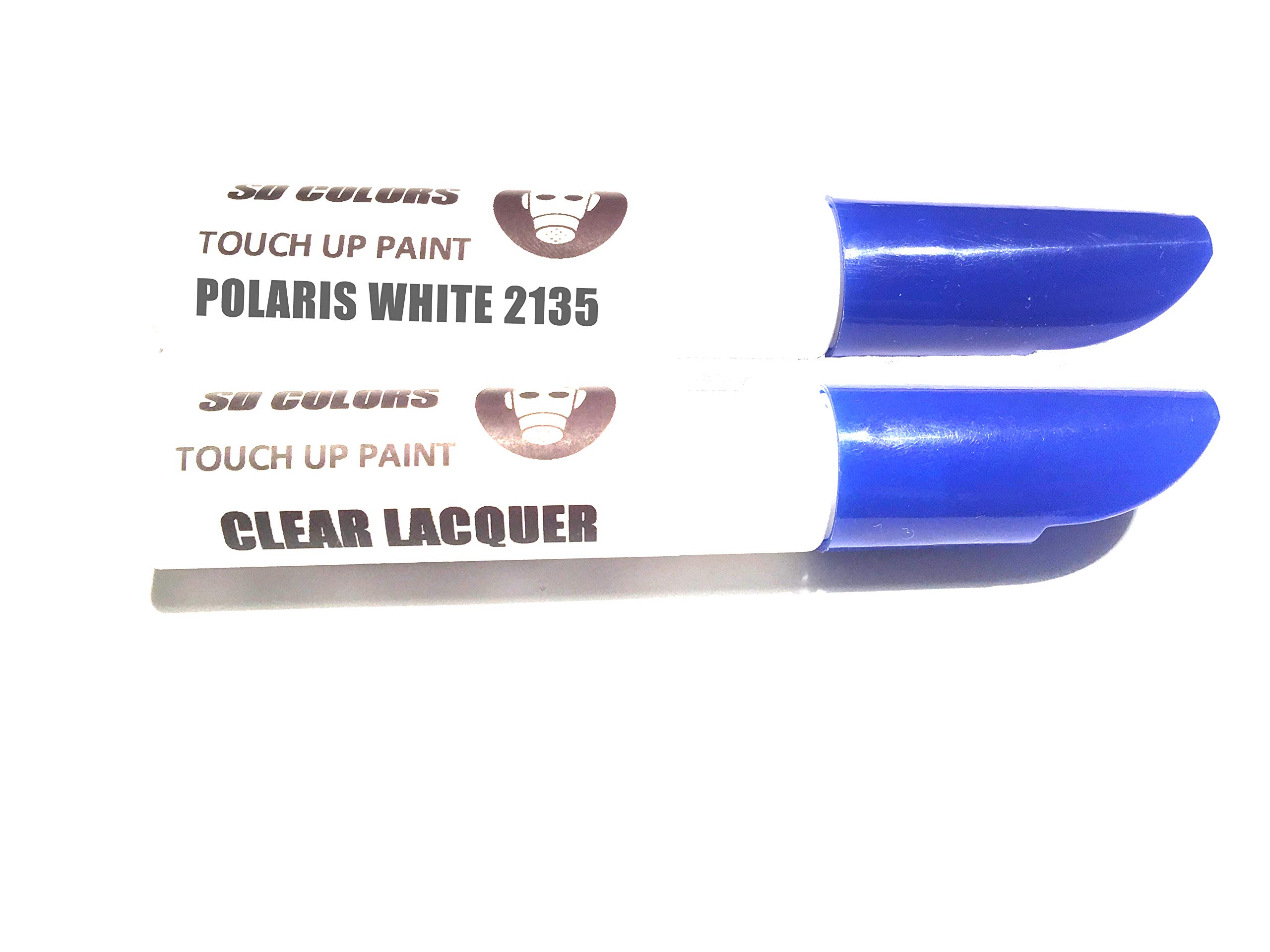 Sd Colors Paint+Lacquer Polaris White 2135 / 1Aa / Ner New Touch Up Paint Pen Repair Kit 12Ml Scratch Chip Brush Color Code 2135 / 1Aa / Ner Polaris White (Paint+Lacquer)