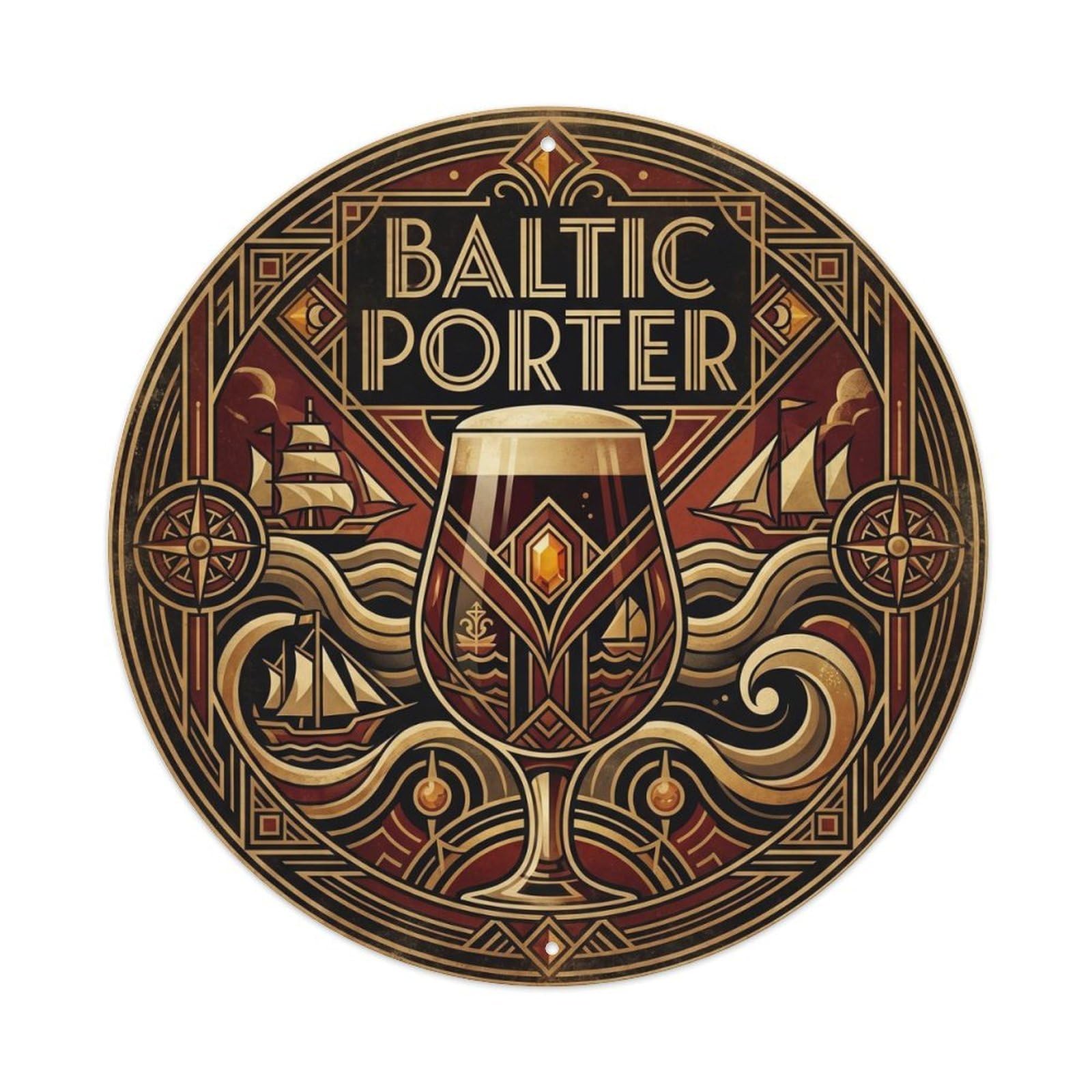 Baltic Porter Pub Culture Festival Brew Old School Metal Tin Sign