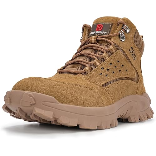 Steel Toe Boots for Men Women Comfortable Lightweight Work Boots for Men Industrial Construction Boot Non Slip Work Shoes