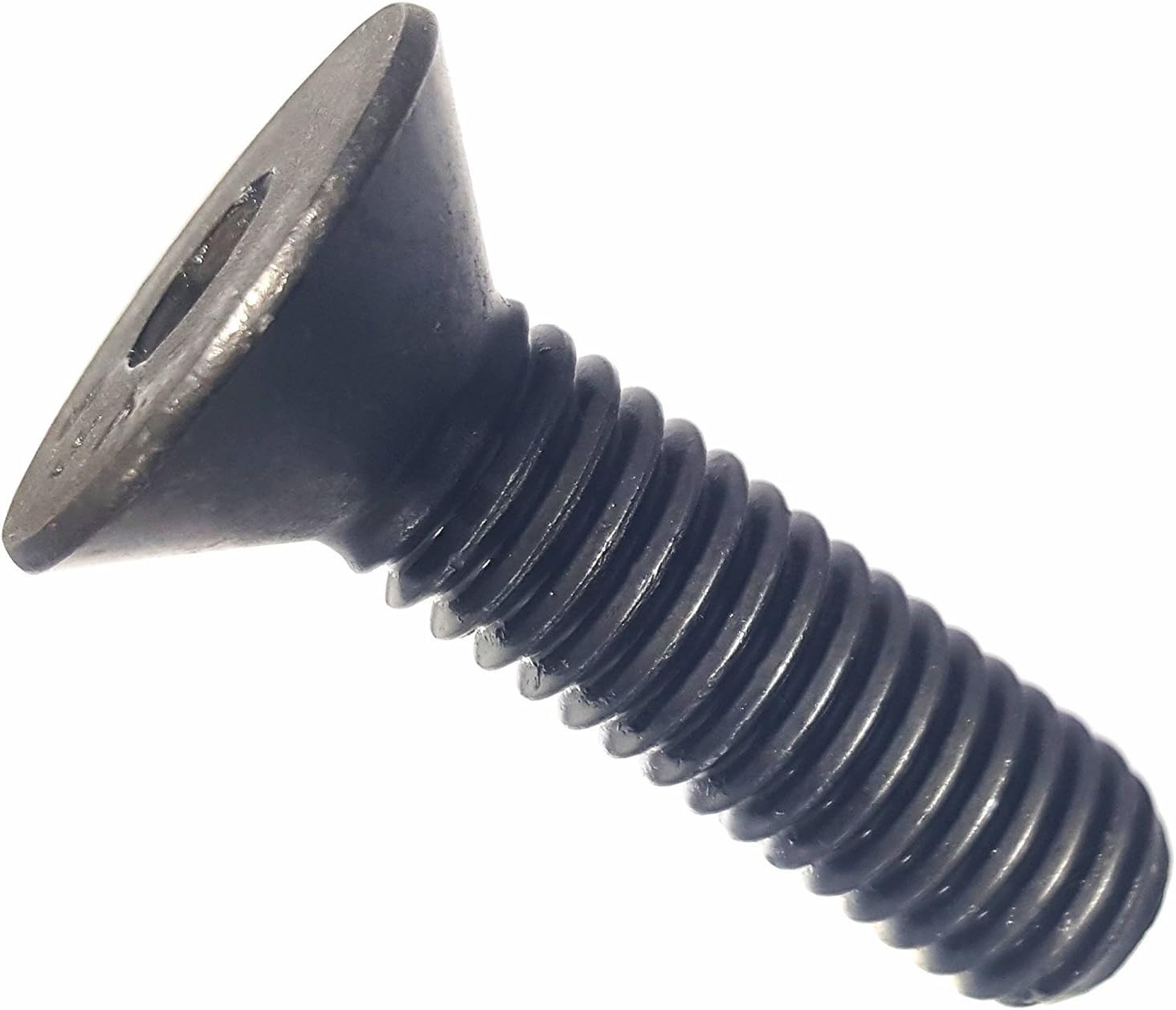 Socket Flat Countersunk Head Cap Screw 1/4-20 x 3/4 inch Alloy Steel Black Oxide Hex Socket (Quantity: 100) Coarse Thread, 0.25 inch Diameter Allen Bolt, Length: 0.75 inch, Full Thread