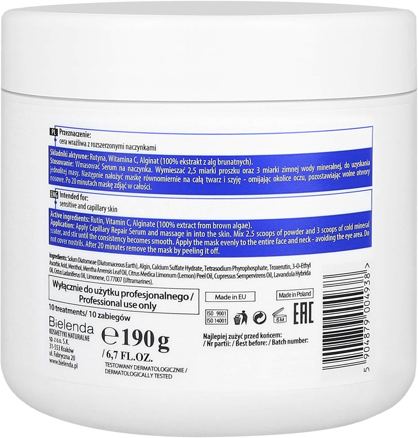 BIELENDA Exfoliating and Cleansing Face Mask, Pack of 1 (1 x 190 g) 5904879004938, 190 g (Pack of 1) - Image 3
