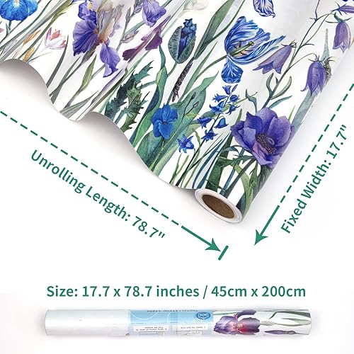 Miniatura 3 de DKTIE Película decorativa para ventana de vitrales con herramientas de instalación, película decorativa para ventana para privacidad y estilo.