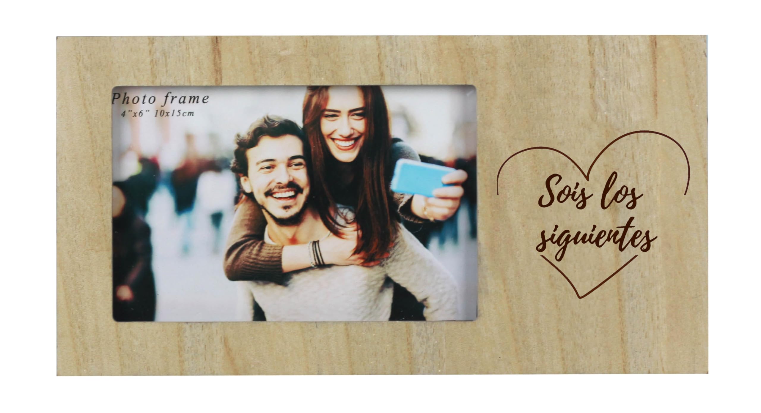 Genérico Sois los siguientes. Detalle boda. Regalo boda. Marco madera personalizado. Foto 10x15. Los próximos novios. Los próximos sois vosotros. Amiga amigo novios. Regalo siguientes novios