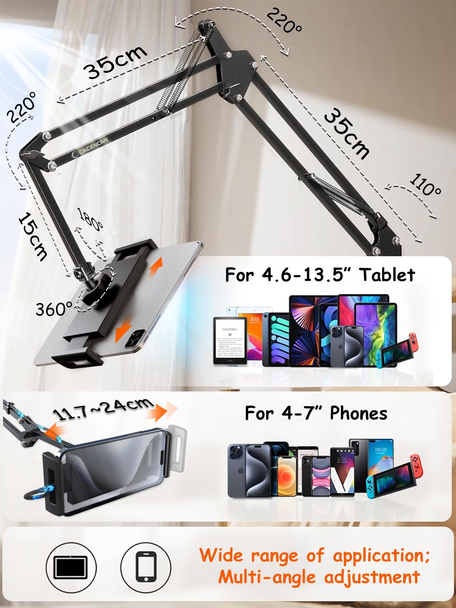 CACENCAN Tablet Stand Holder…