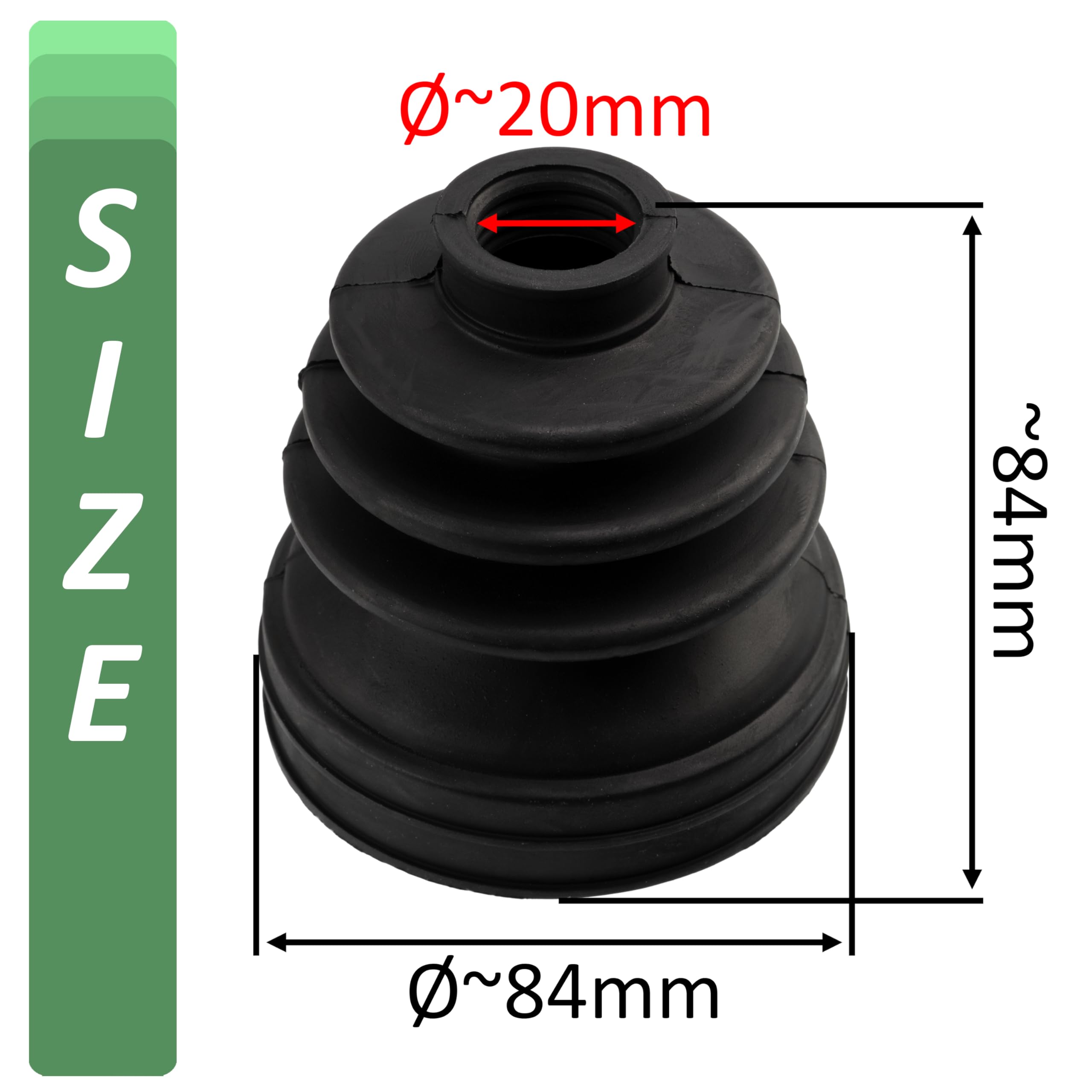 AERZETIX - C76872 - Jeu de joint-soufflet arbre de commande - côté boîte de vitesses - compatible avec numéros OE 328794