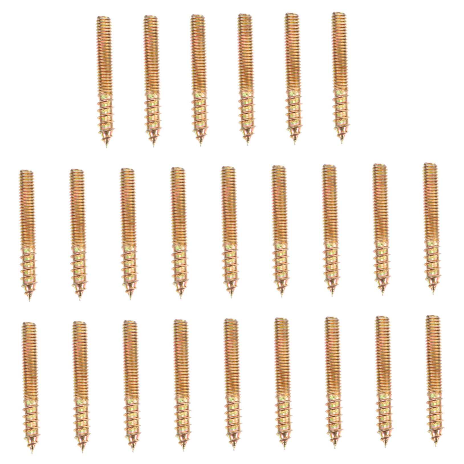 FUNOMOCYA 100pcs Thread Self-Tapping Screws *30 Home Supplies Double End Screws Hanger Bolt Set