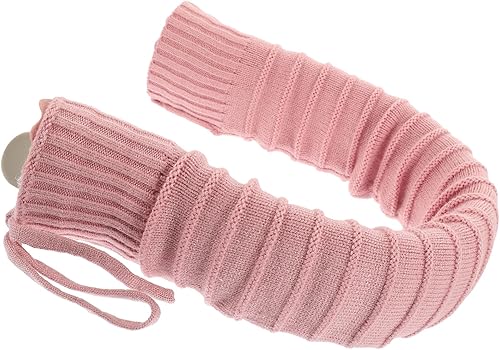 U Shape Hot Water Bag with Knitting Sleeve Skin Friendly Neck Warmer Pouch for Shoulder Relief Removable Washable Cover Cold Heat Preservation for