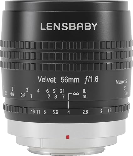Lensbaby - Velvet 56 - para Sony E - Efecto suave y aterciopelado - Perfecto para macro y retratos - Efecto resplandor