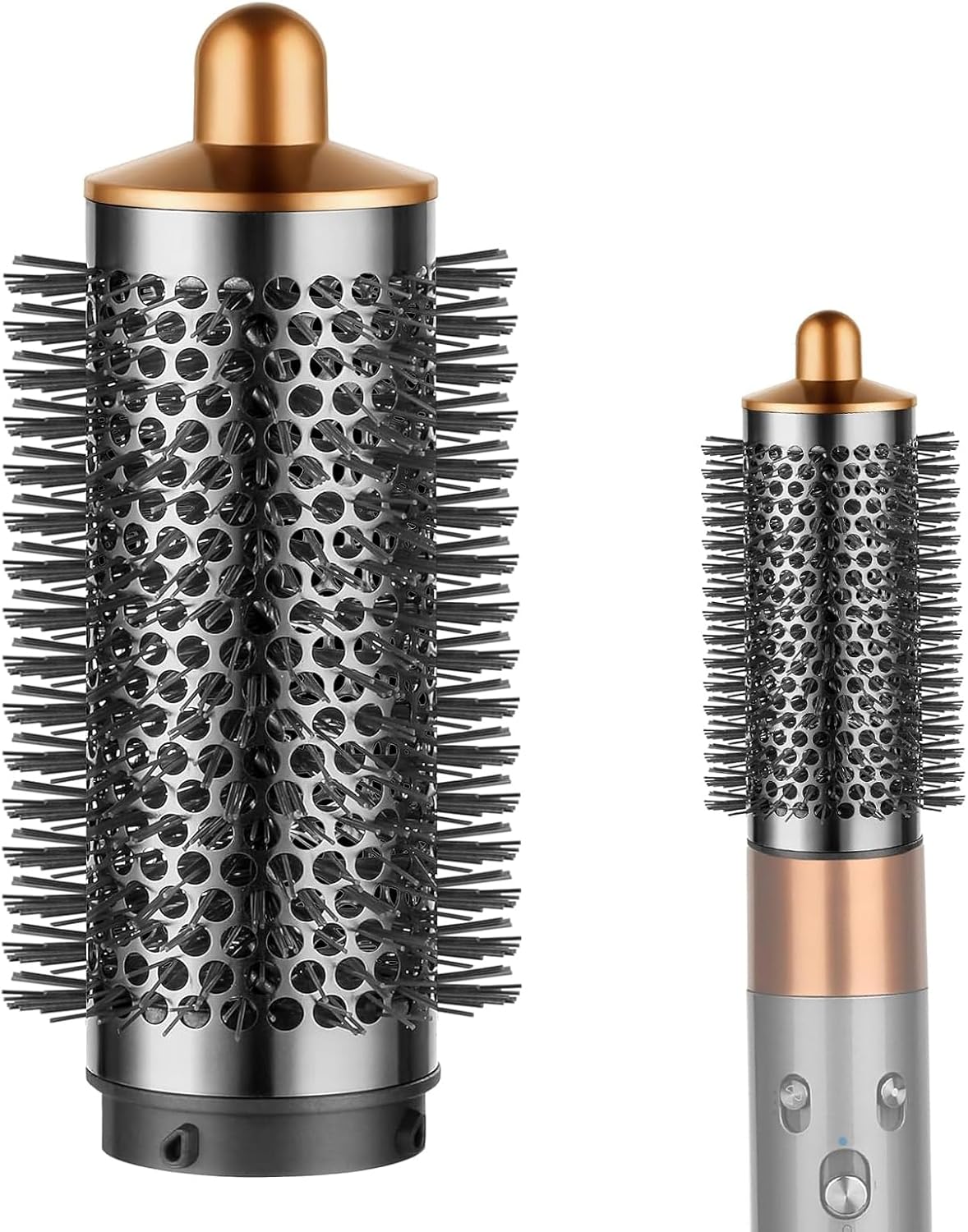 Round Brush Attachment for Dyson Airwrap, Volumizing Oval Brush for Dyson Air Wrap Styler Accessories, Gold Round Brush Attachment for Dyson Airwrap, Volumizing Oval Brush for Dyson Air Wrap Styler Accessories, Gold