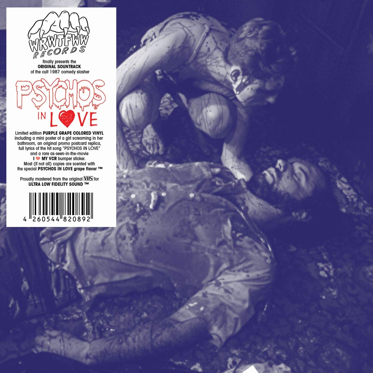 Carmine Capobianco O.S.T. Psychos In Love Vinyl 7"" Colored Purple Vinyl