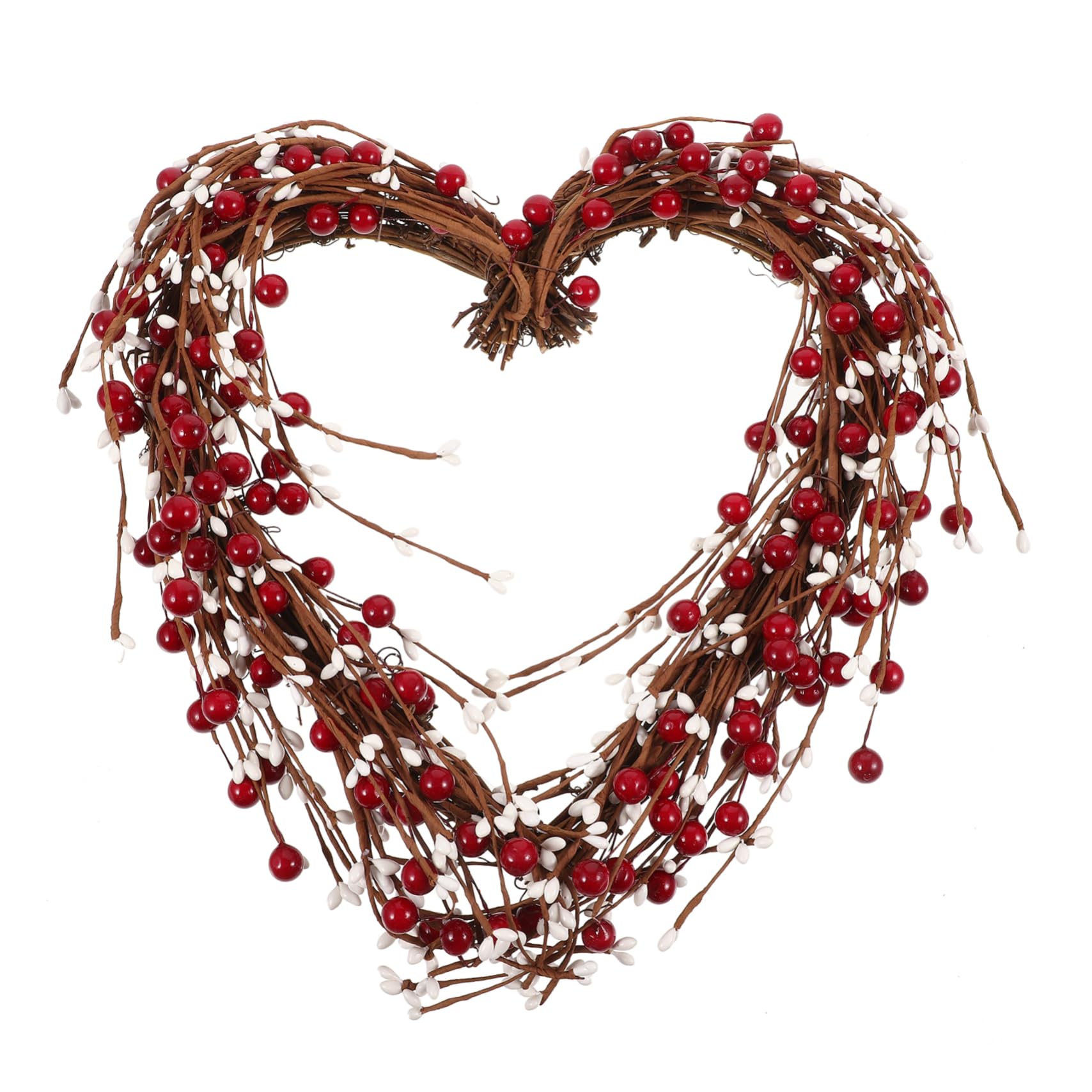 Hohopeti Guirnalda De Roja Colgante Adorno De Corazón para Decoración De San Valentín Wreath Pendant para Fiestas y Eventos Especiales